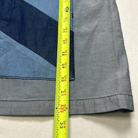 Asos Denim Chambray Patch Pocket Sleeveless Mini Dress Womens Size 6 - Picture 7 of 9